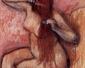 埃德加 德加 : Seated Nude Combing Her Hair